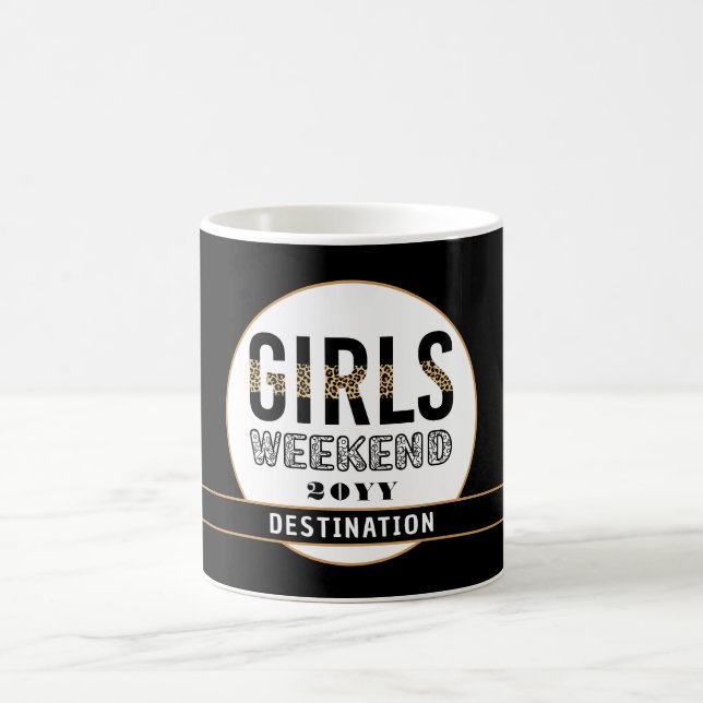 Custom Girls Weekend Girls Trip Vacation Coffee Mug (Center)