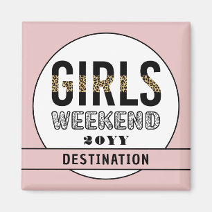 Custom Girls Weekend Girls Trip Vacation Magnet