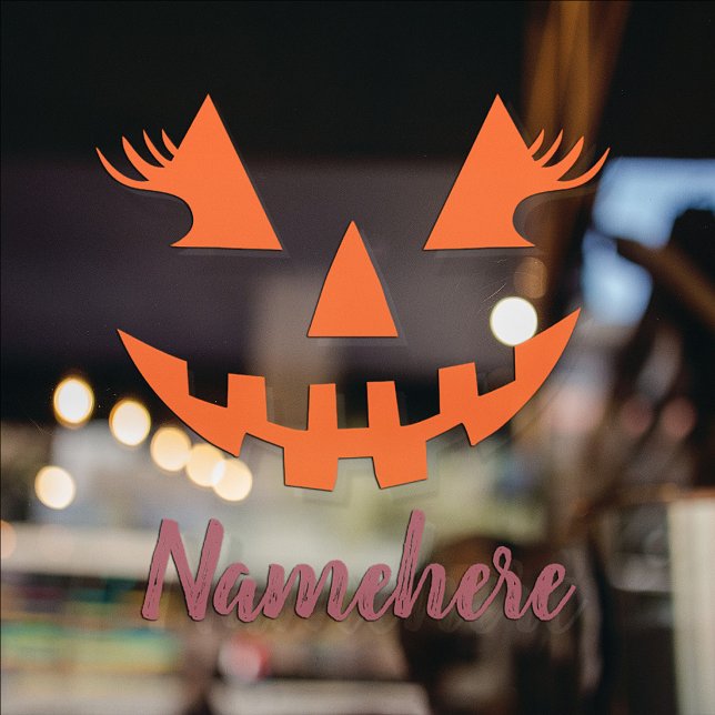 Custom Girly Jack O Lantern Pumpkin Halloween (Creator Uploaded)