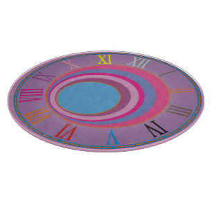 Custom girly pretty swirl circles tornado cute art cutting board