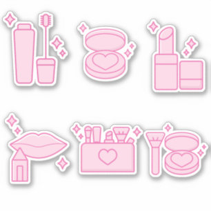 Custom girly stuff, makeup sticker, lipstick