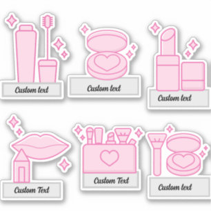 Custom girly stuff, makeup sticker, lipstick stick