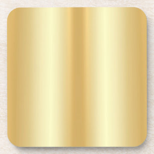 Custom Glamourous Gold Look Blank Template Modern Coaster