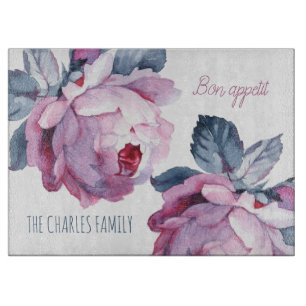 Custom glass chopping board Add your text