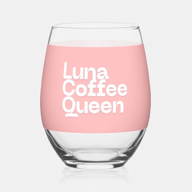 Custom Glass Cup | Personalised Clear Drinking Gla (Front)