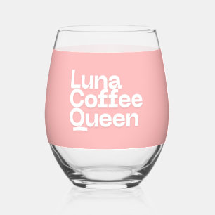 Custom Glass Cup   Personalized Clear Drinking Gla