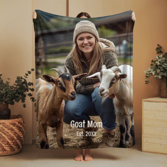Custom Goat Lover Sherpa Blanket Goat Mum Gifts (Creator Uploaded)
