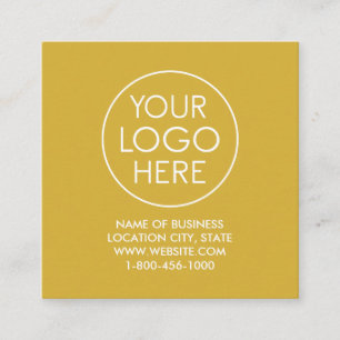 Custom Gold Business Card with Logo and QR Code