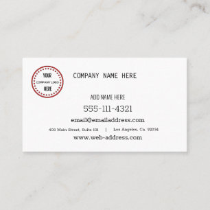 Custom Gold Company Business Card
