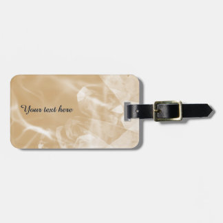 Custom gold crystal luggage tag