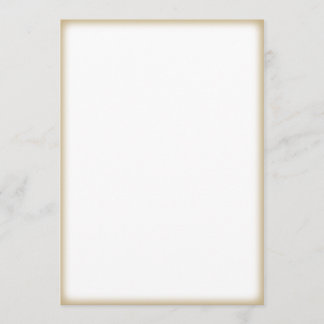 Custom Gold Edge Invitation Card - Make Your Own