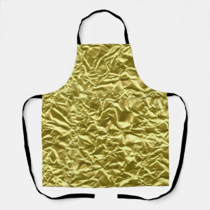 Custom gold foil effect apron