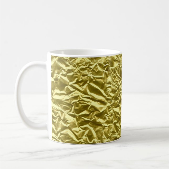 Custom gold foil effect coffee mug (Left)