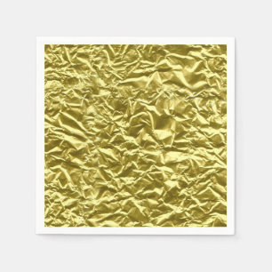 Custom gold foil effect napkin