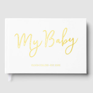 Custom Gold Foil My Baby Book Keepsake for Mother