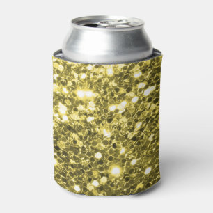 Custom Gold Glitter Can Cooler
