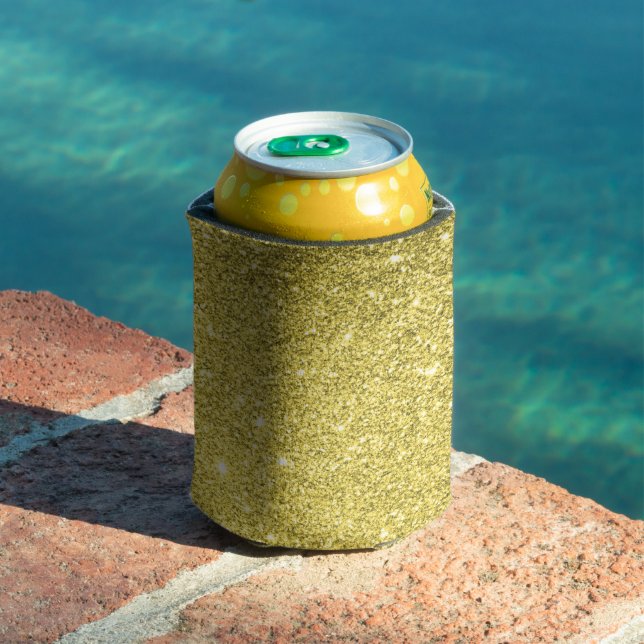 Custom Gold Glitter Can Cooler (In Situ Pool)