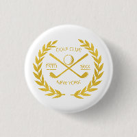 Custom Gold Golf Club Elegant Minimal Modern 