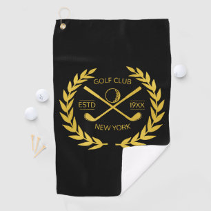 Custom Gold Golf Club Elegant Minimal Modern   Towel