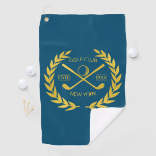 Custom Gold Golf Club Elegant Minimal Modern Towel