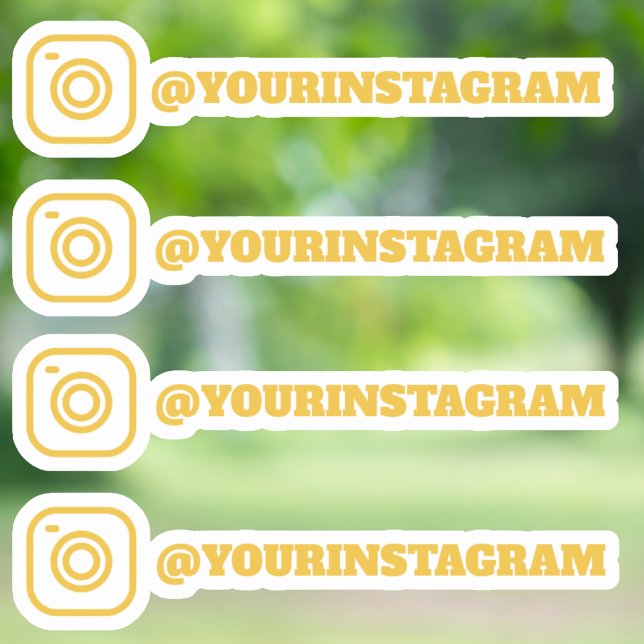 Custom Gold Instagram Social Media Handle Name  (Creator Uploaded)