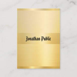 Custom Gold Look Classic American Text Vintage Business Card