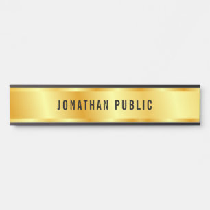 Custom Gold Look Elegant Glamour Template Door Sign