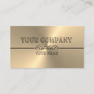Custom Gold Metallic Finish Business Card