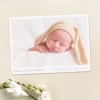 Custom Gold Photo New Baby Boy or Girl Birth