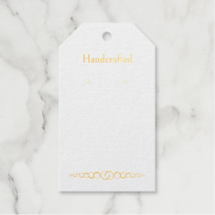 Custom Gold Rings Hanging Earring Display Cards Gift Tags