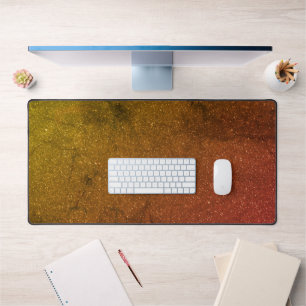 Custom Golden Ember Desk Mat - Warm & Bold