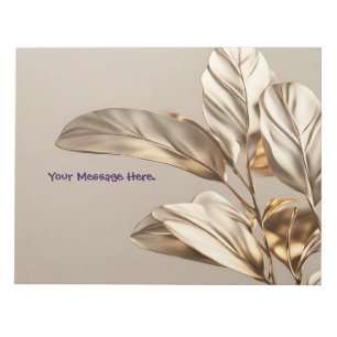 Custom Golden Leaf Notepad