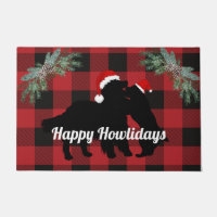 Custom golden retriever Christmas Happy Howlidays 