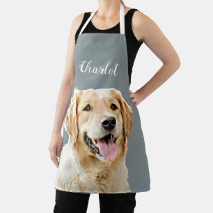 Custom Golden Retriever Dog Personalised Drawn Apron