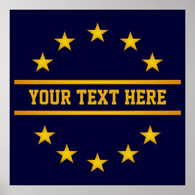 CUSTOM GOLDEN STARS poster (Front)