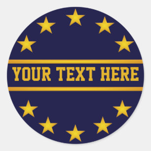 CUSTOM GOLDEN STARS stickers