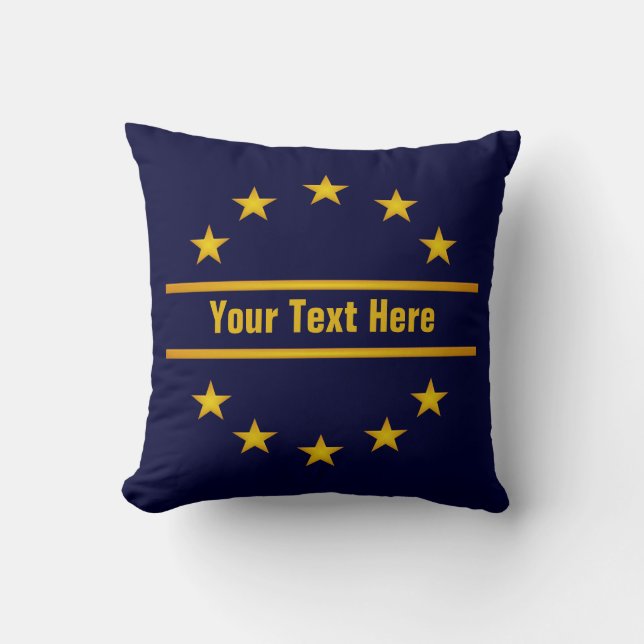 CUSTOM GOLDEN STARS throw pillow (Front)