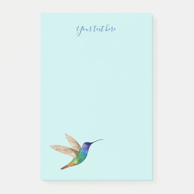 Custom Golden-tailed Sapphire Hummingbird  Post-it Notes (Front)