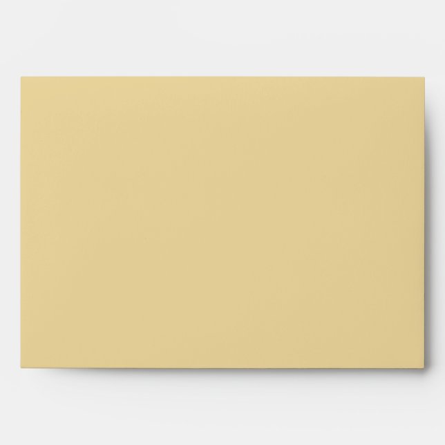 Custom Golden Yellow Envelope with Return Address (Front)