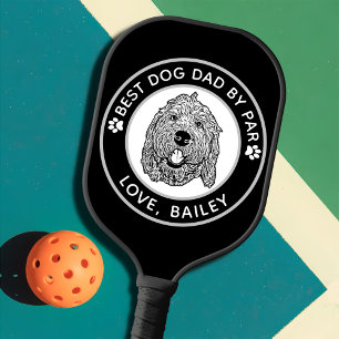Custom Goldendoodle Dog Personalised Drawing Pickleball Paddle