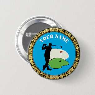 Custom Golf - Add Name 6 Cm Round Badge