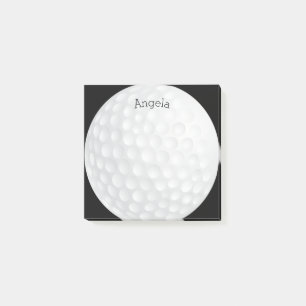 custom golf ball golfing design post it note
