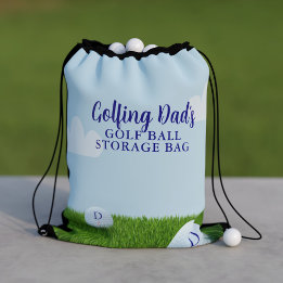 Custom Golf Ball Storage Golfer Drawstring Bag