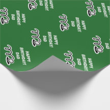 Custom golf ball wrapping paper for men's Birthday