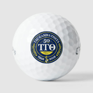 Custom Golf Balls w/ 50th Anniversary Logo