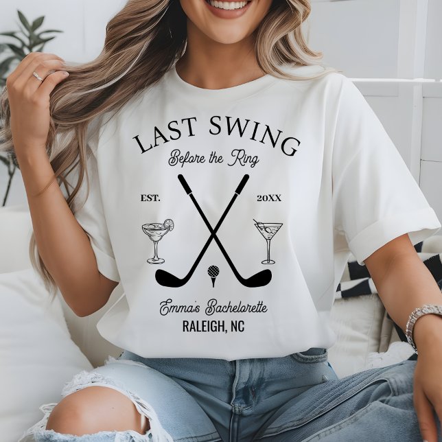 Custom Golf Club Bachelor Party GGolfing Girl Bach T-Shirt (Creator Uploaded)
