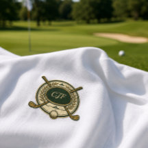 Custom Golf Club Crest Monogram T-Shirt | Personal