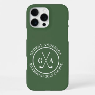 Custom Golf Club Headcover Personalised Monogram iPhone 16 Pro Max Case
