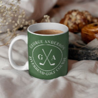 Custom Golf Club Logo Personalised Monogram Coffee