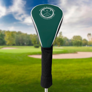 Custom Golf Club Name Emerald Green Head Cover